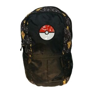 Pokemon Backpack Vintage Gotta‎ Catch Them All Pikachu School Backpack 14+ #1188